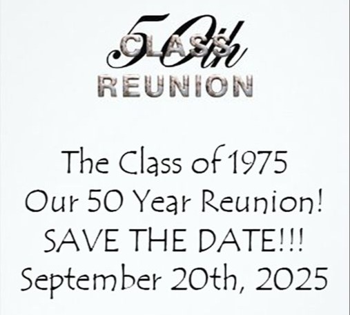 Stilwater Class of 1975 50 year Reunion on September 20, 2025